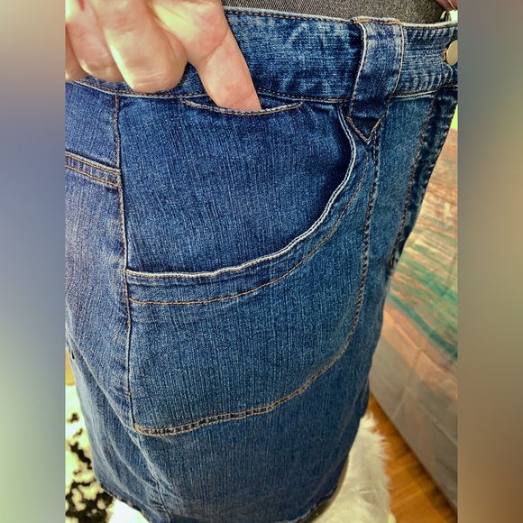 Chicos Jean Denim Skirt Y2K 90s Style - Picture 3 of 6